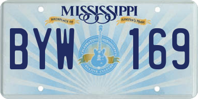 MS license plate BYW169