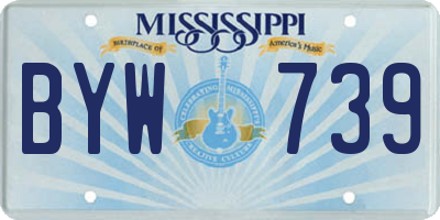 MS license plate BYW739
