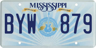 MS license plate BYW879