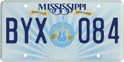MS license plate BYX084