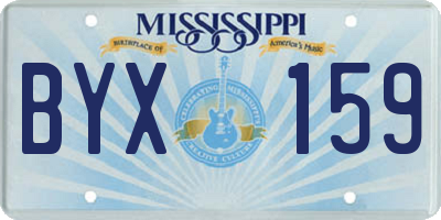 MS license plate BYX159