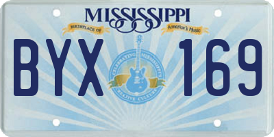MS license plate BYX169