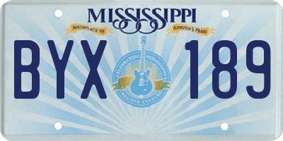 MS license plate BYX189