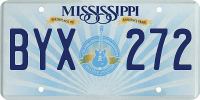 MS license plate BYX272