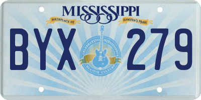 MS license plate BYX279