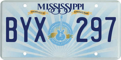 MS license plate BYX297