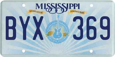 MS license plate BYX369