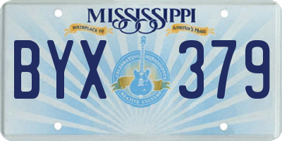 MS license plate BYX379