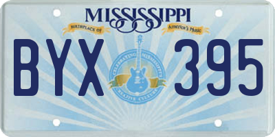 MS license plate BYX395