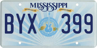 MS license plate BYX399