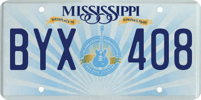 MS license plate BYX408