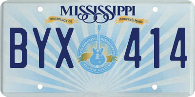 MS license plate BYX414