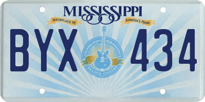 MS license plate BYX434