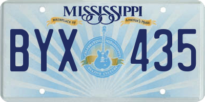 MS license plate BYX435