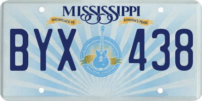 MS license plate BYX438