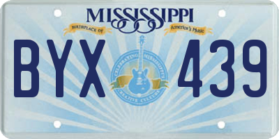 MS license plate BYX439