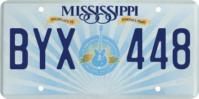 MS license plate BYX448