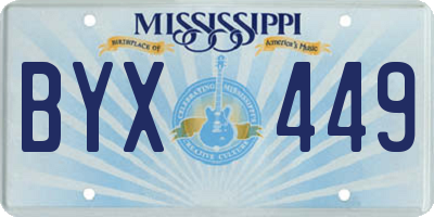 MS license plate BYX449