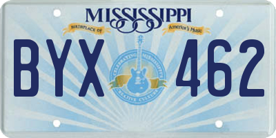 MS license plate BYX462