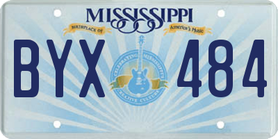MS license plate BYX484