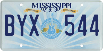 MS license plate BYX544