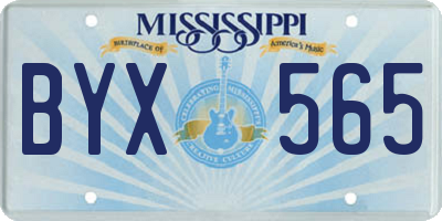 MS license plate BYX565