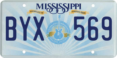 MS license plate BYX569