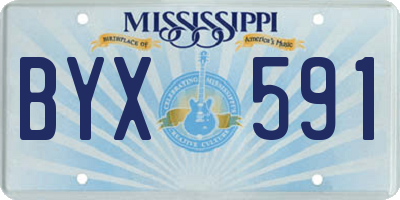 MS license plate BYX591