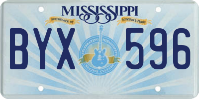 MS license plate BYX596