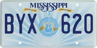 MS license plate BYX620