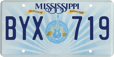 MS license plate BYX719