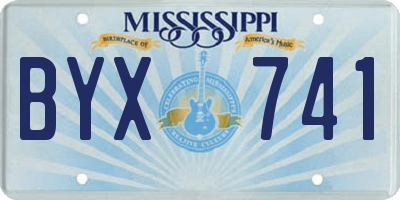 MS license plate BYX741