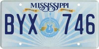 MS license plate BYX746