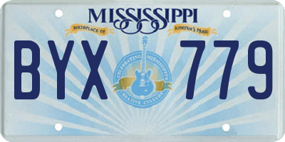 MS license plate BYX779