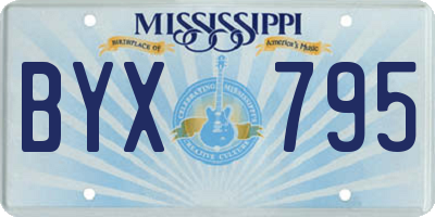 MS license plate BYX795