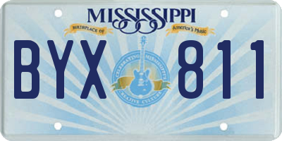 MS license plate BYX811