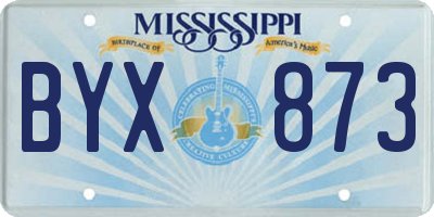 MS license plate BYX873