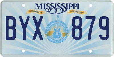 MS license plate BYX879