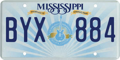 MS license plate BYX884