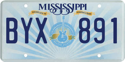 MS license plate BYX891