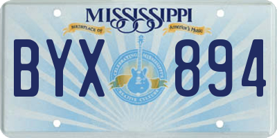 MS license plate BYX894