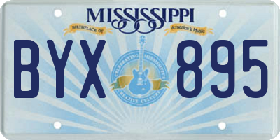MS license plate BYX895