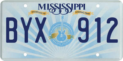 MS license plate BYX912