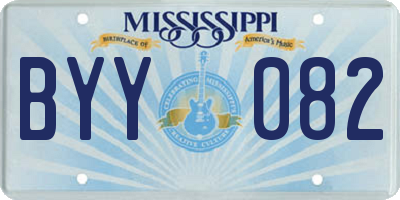 MS license plate BYY082