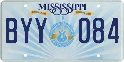 MS license plate BYY084