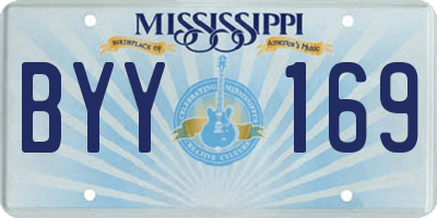 MS license plate BYY169