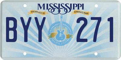 MS license plate BYY271