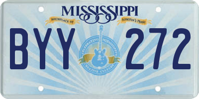 MS license plate BYY272