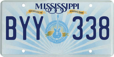 MS license plate BYY338