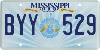 MS license plate BYY529